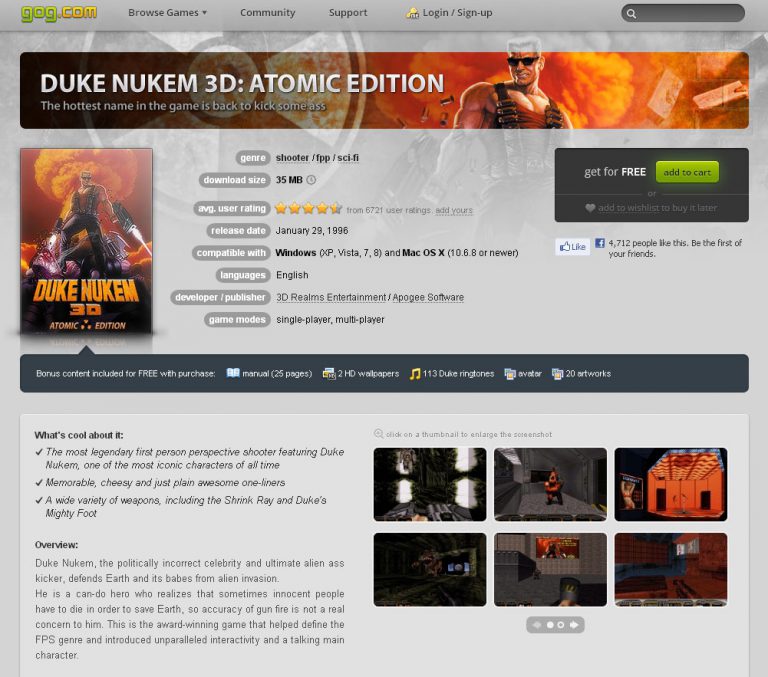 Duke Nukem 3D Vista Free