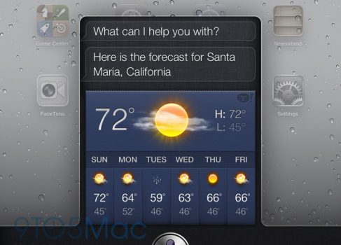 Apple добавит Siri на iPad в iOS6