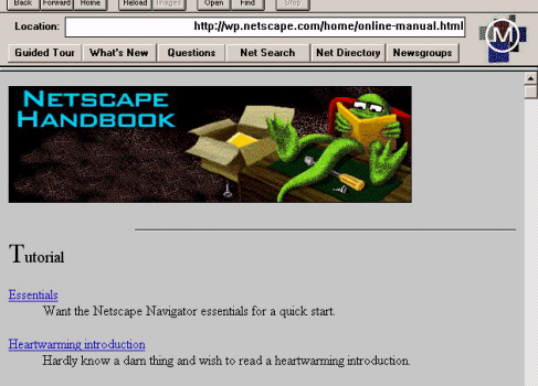 Появилась v0.9 браузера Mosaic Netscape