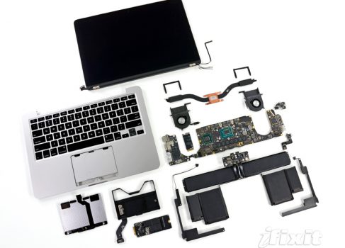Мозголомы из ifixit.com развинтили новенький MacBook Pro 13″ Retina
