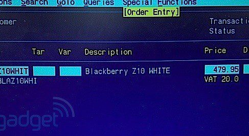 BlackBerry Z10 SIM Free за 480 фунтов