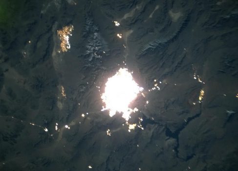 Ночной вид из космоса на Лас-Вегас [фото]