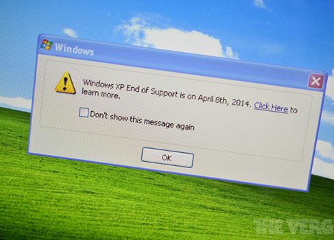 Microsoft начала предупреждать пользователей о конце поддержки Windows XP